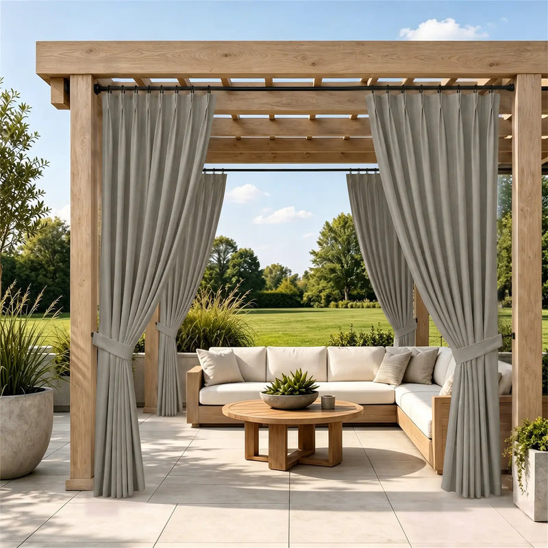 Heck Waterproof Outdoor Pleated Curtain