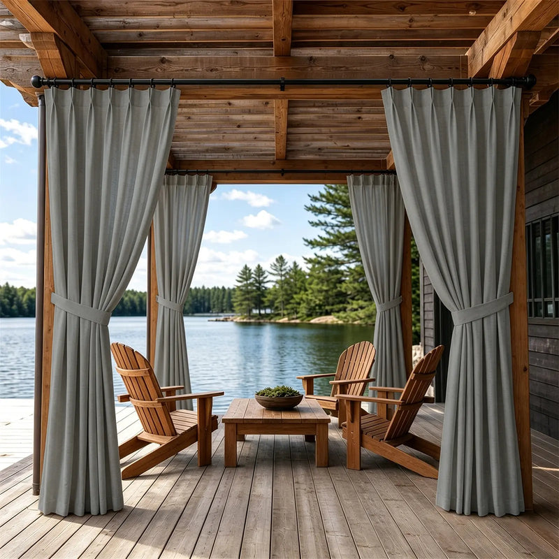 Heck Waterproof Outdoor Pleated Curtain