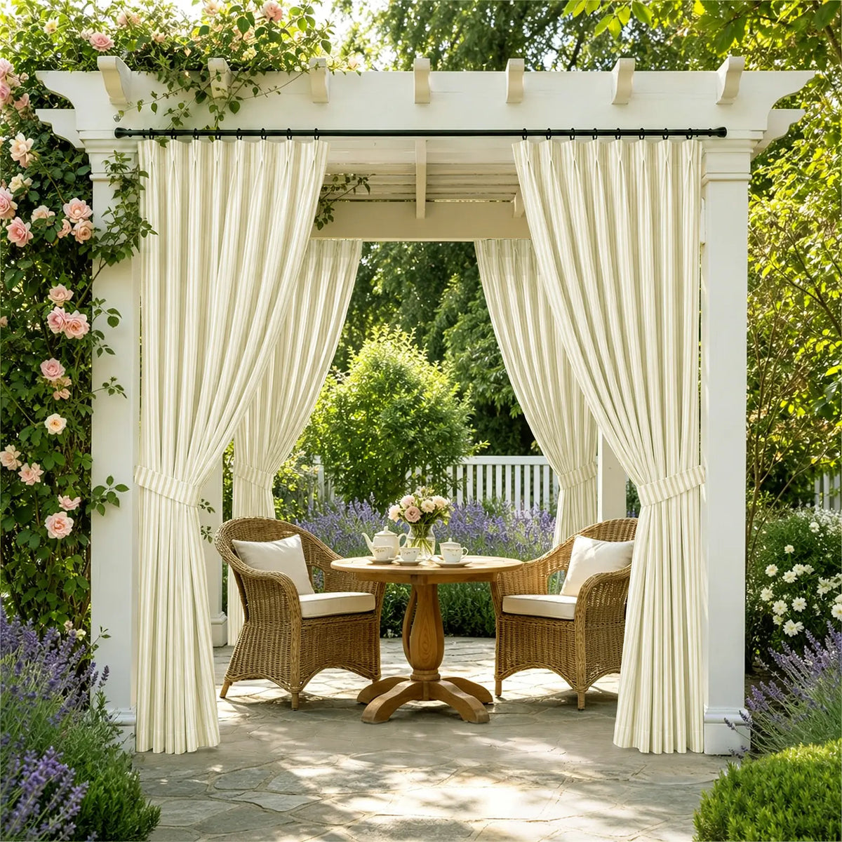 Heck Waterproof Outdoor Pleated Curtain