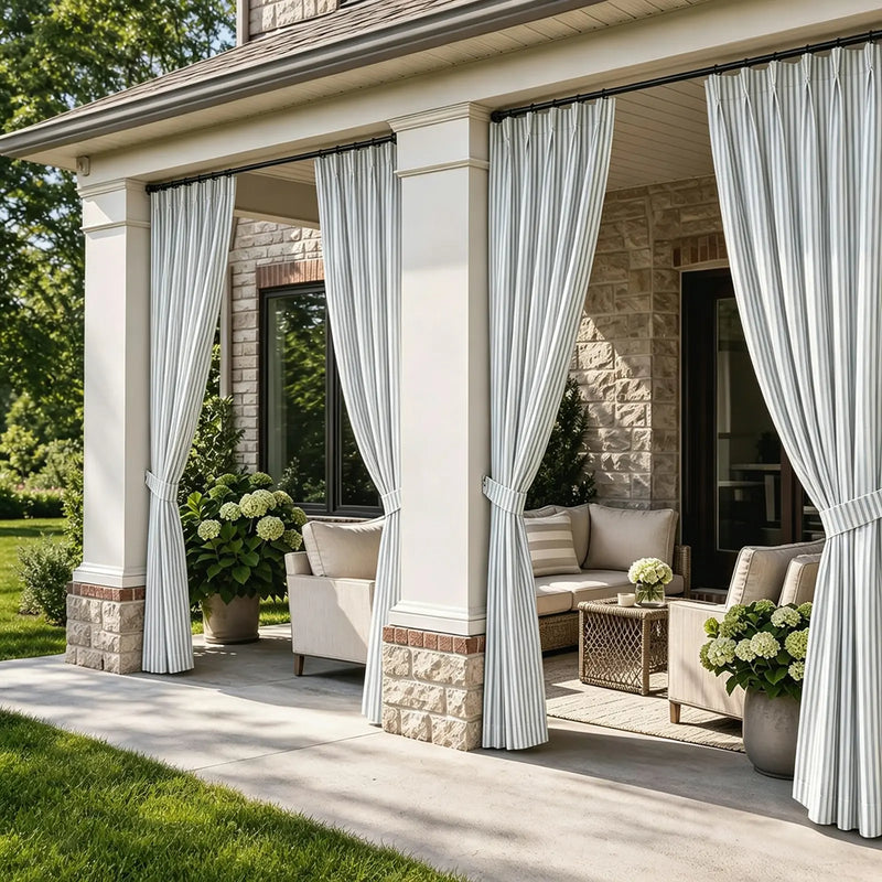 Heck Waterproof Outdoor Pleated Curtain