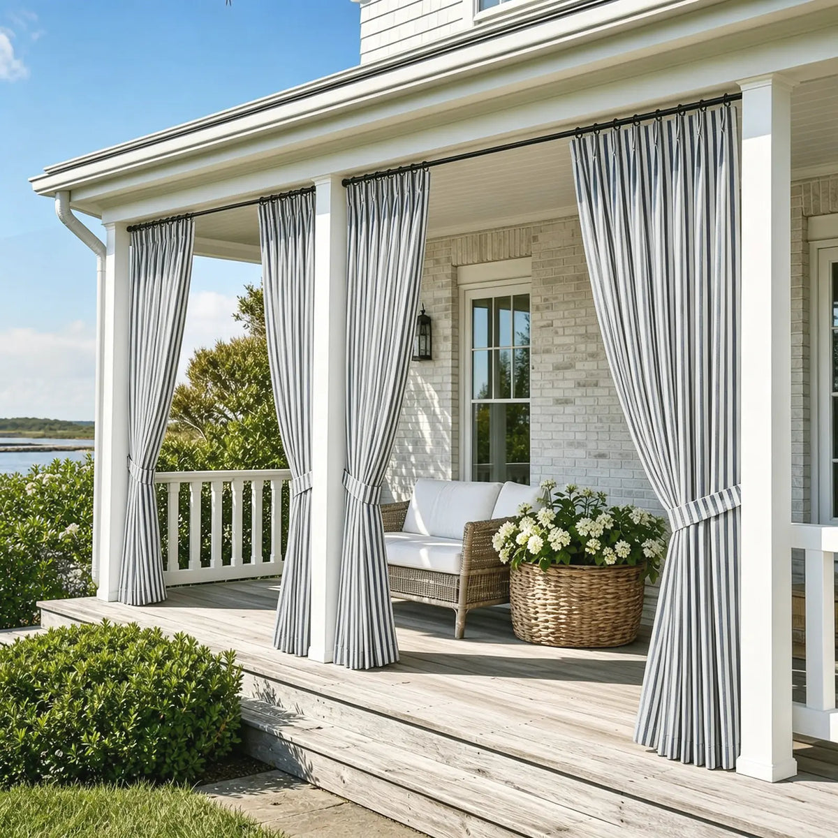 Heck Waterproof Outdoor Pleated Curtain