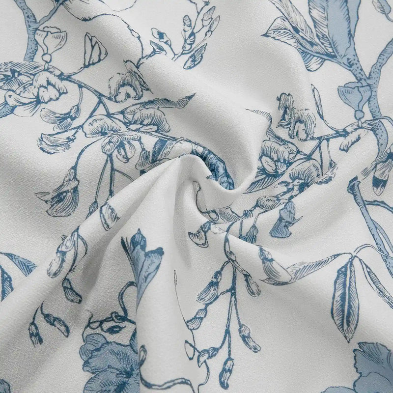 Holly Botanical Boho Pleated Curtains