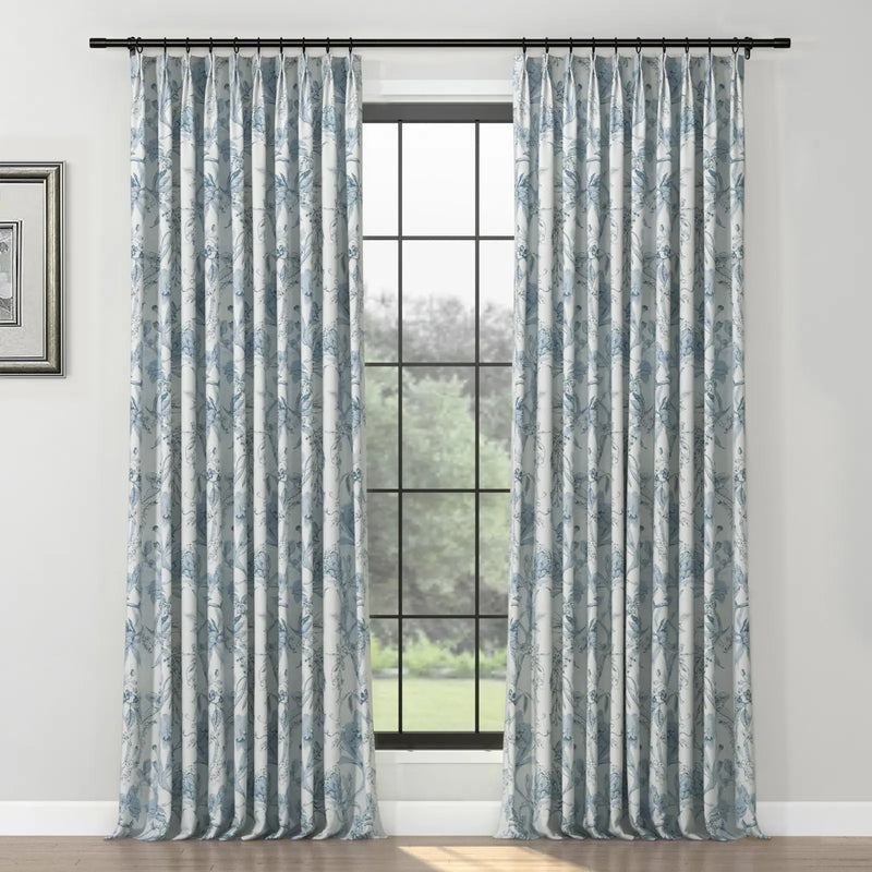 Holly Botanical Boho Pleated Curtains
