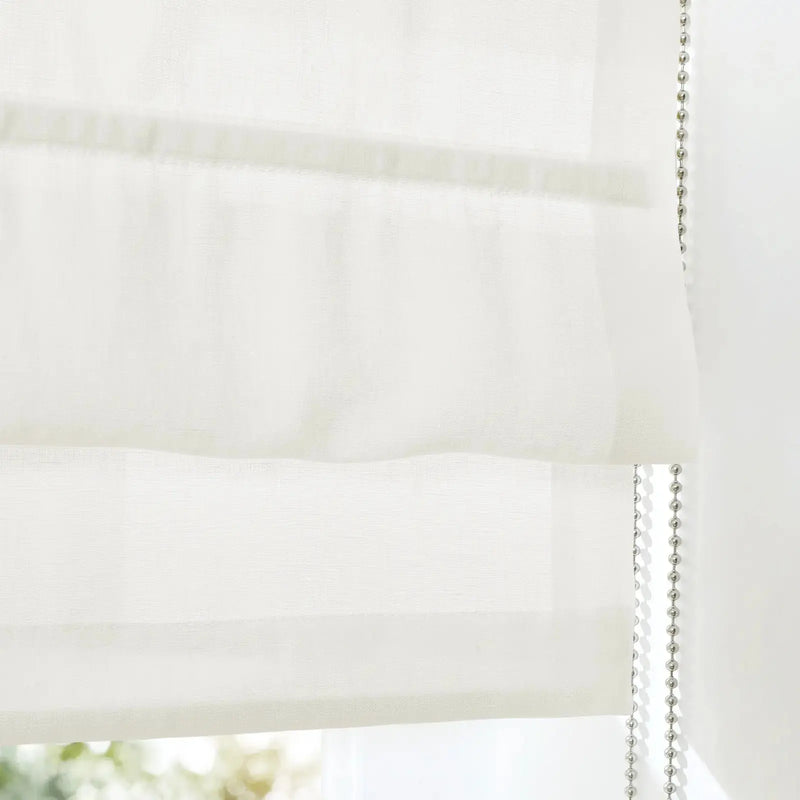 Patti Belgian Linen Roman Blind Cord Lift