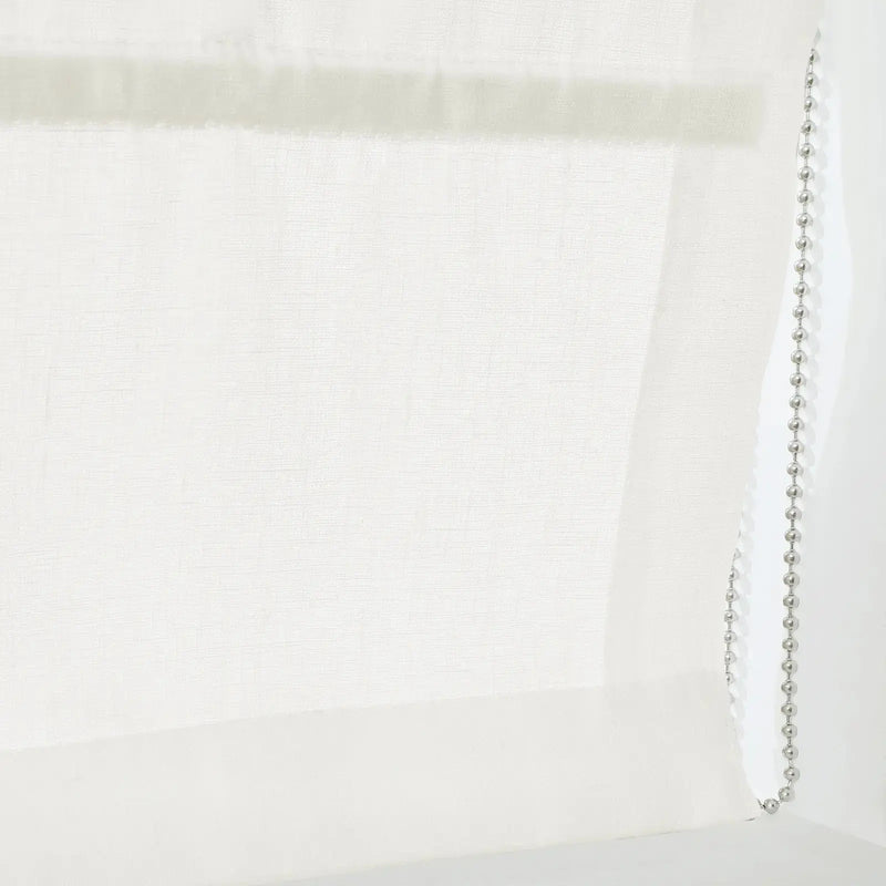 Patti Belgian Linen Roman Blind Cord Lift
