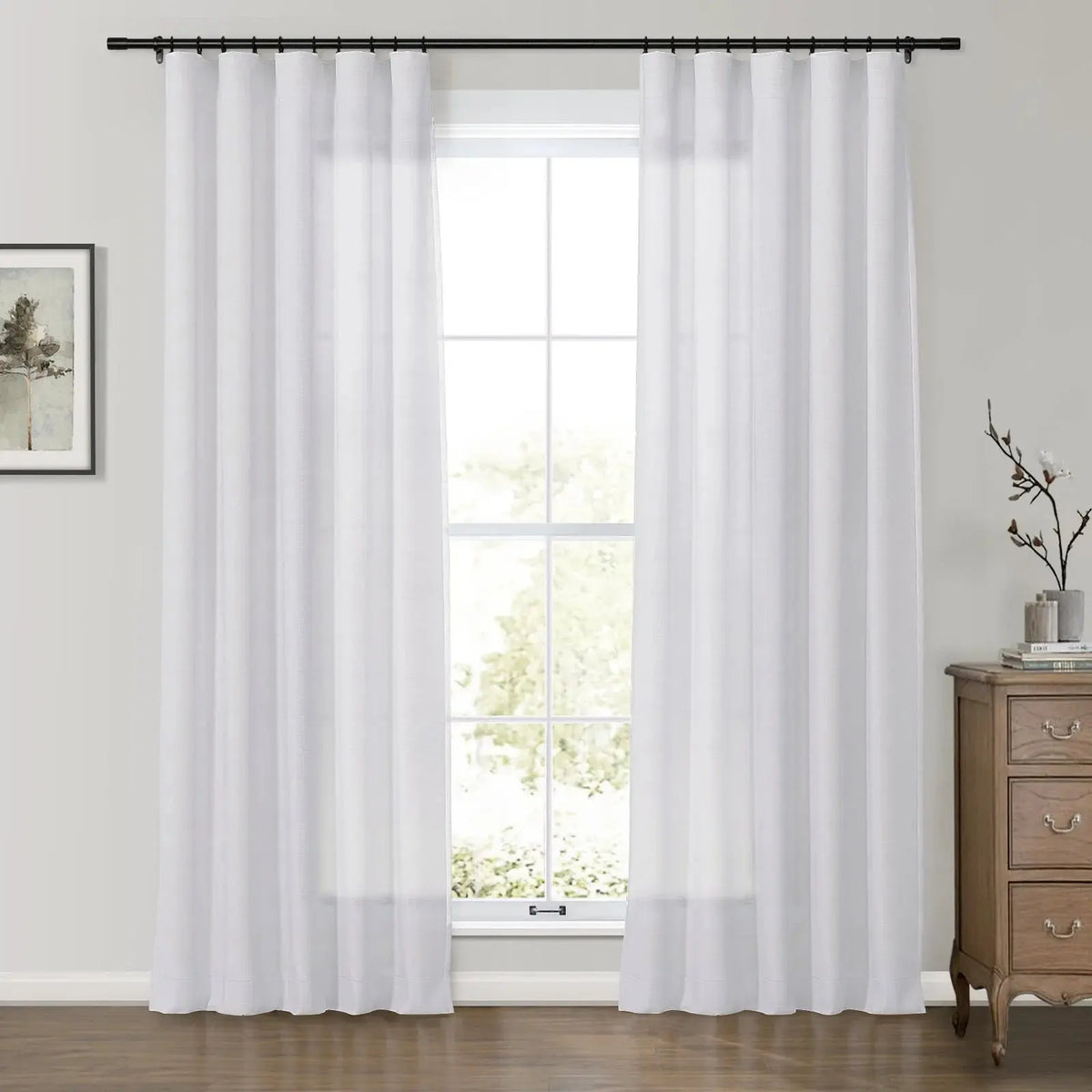 Patti Premium Belgian Linen Soft Top Curtains