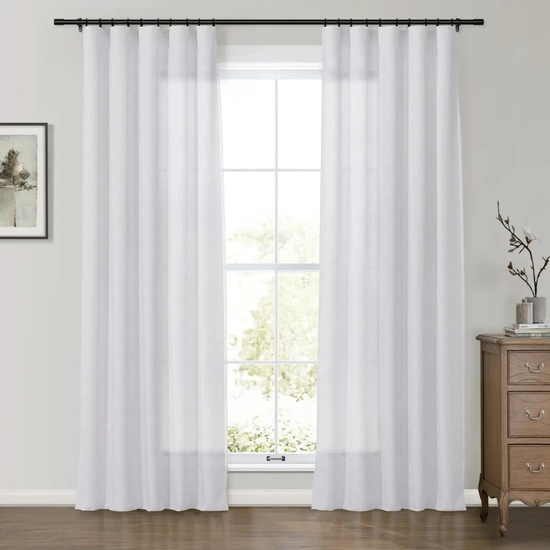 Patti Premium Belgian Linen Soft Top Curtains
