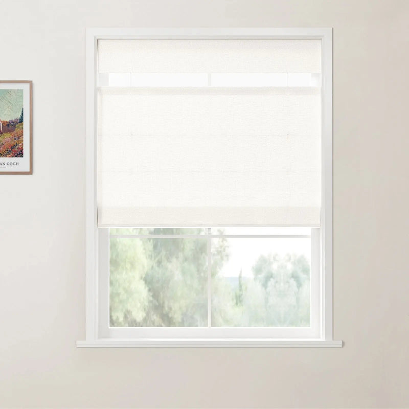 Patti Belgian Linen Top Down Bottom Up Roman Blind Cordless