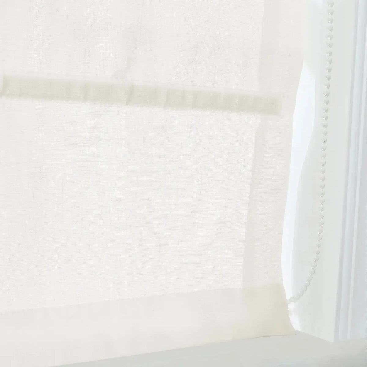 Patti Belgian Linen Roman Blind Cord Lift