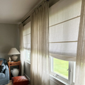 Patti Belgian Linen Roman Blind Cordless