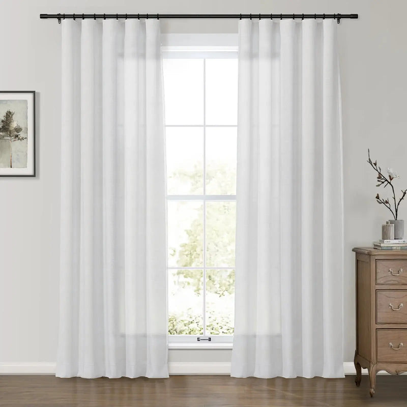 Patti Premium Belgian Linen Soft Top Curtains
