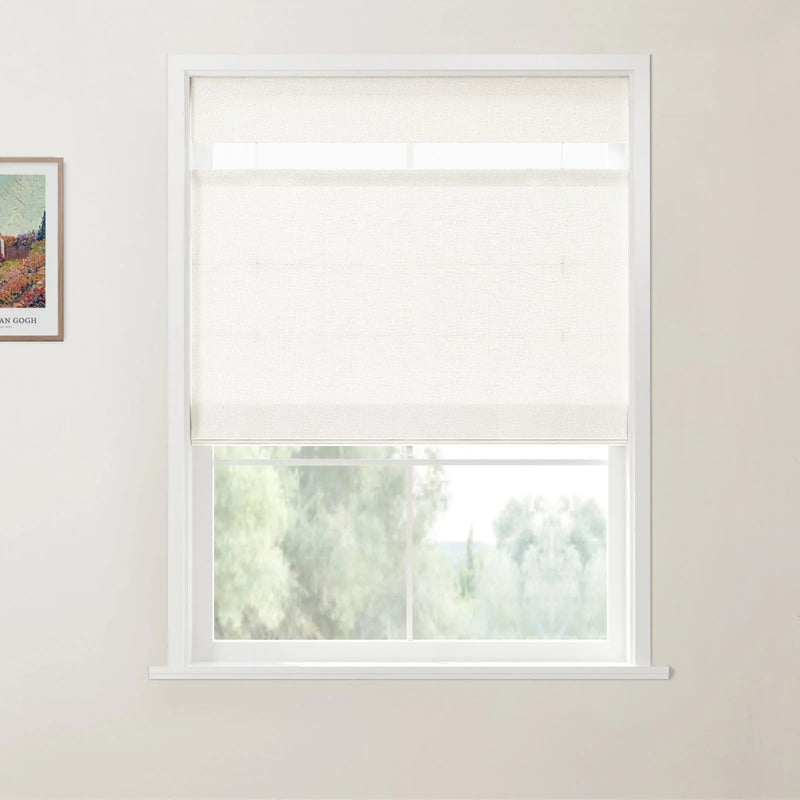 Patti Belgian Linen Top Down Bottom Up Roman Blind Cordless