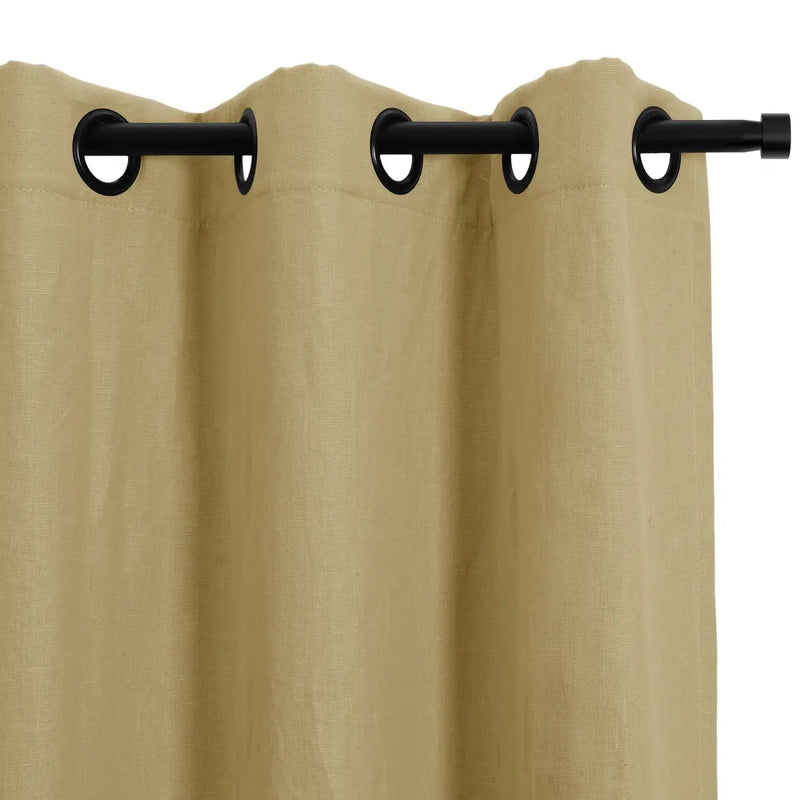 Patti Premium Belgian Linen Eyelet Curtains