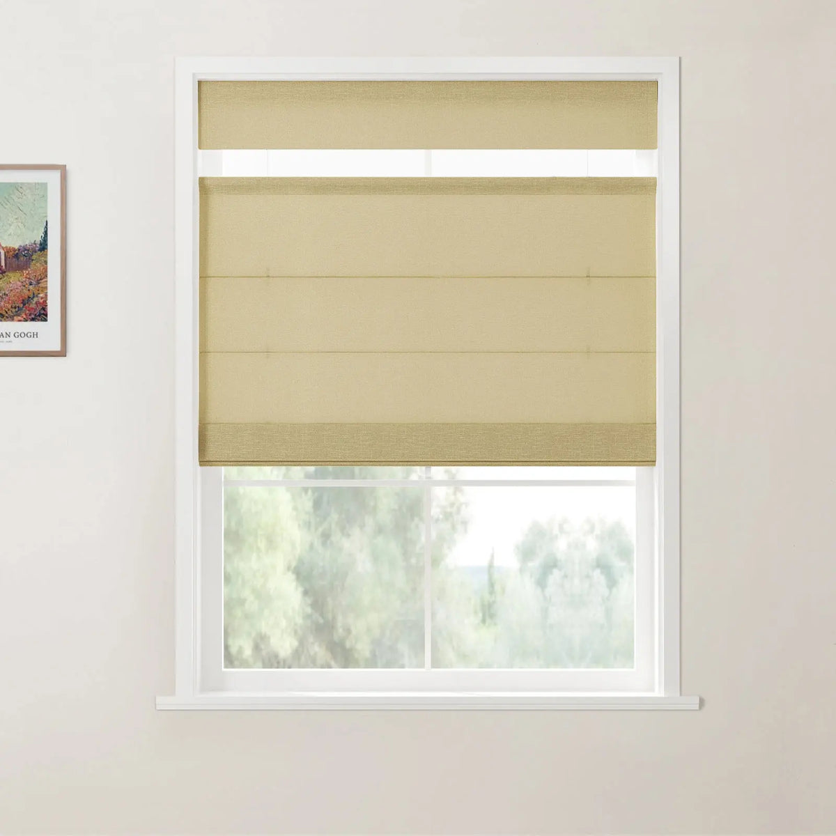 Patti Belgian Linen Top Down Bottom Up Roman Blind Cordless