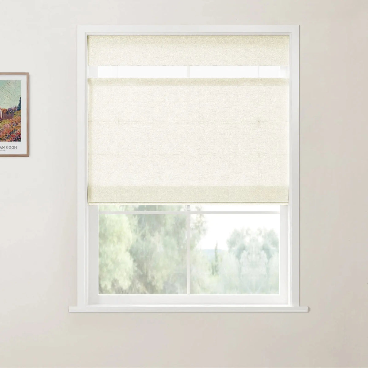 Patti Belgian Linen Top Down Bottom Up Roman Blind Cordless