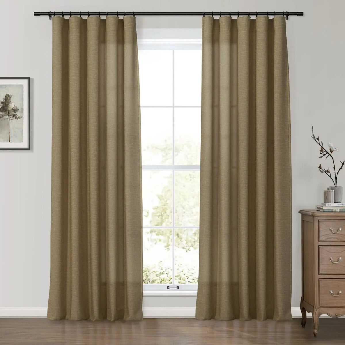 Patti Premium Belgian Linen Soft Top Curtains