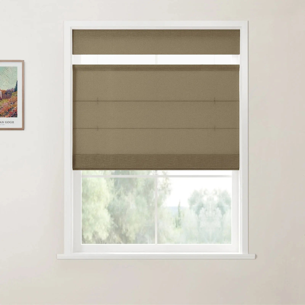 Patti Belgian Linen Top Down Bottom Up Roman Blind Cordless
