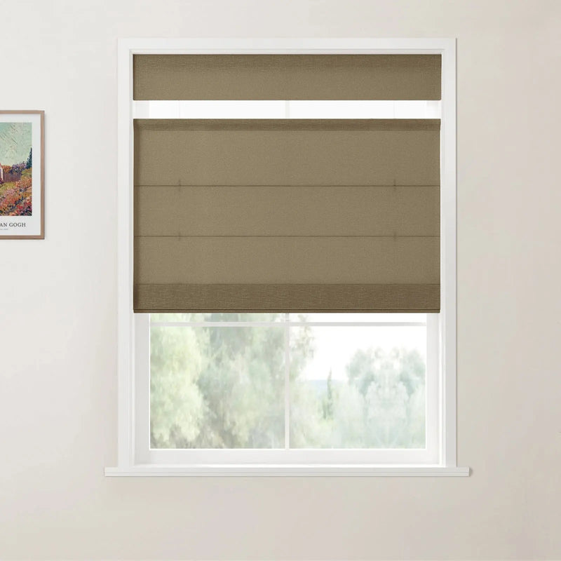 Patti Belgian Linen Top Down Bottom Up Roman Blind Cordless