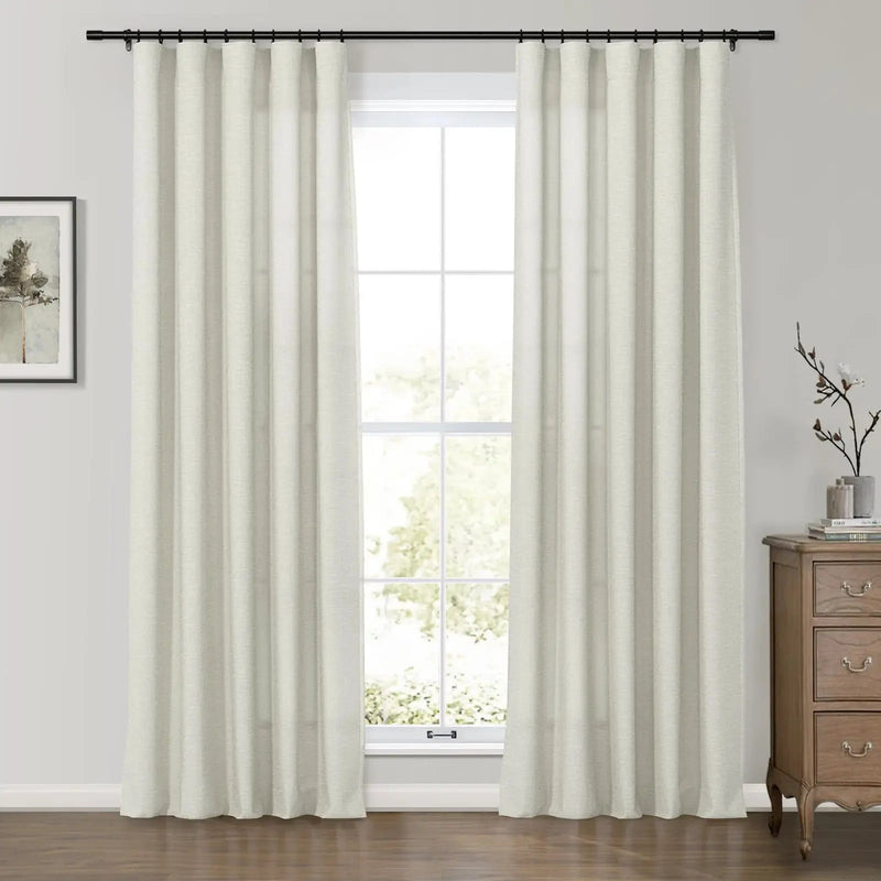 Patti Premium Belgian Linen Soft Top Curtains