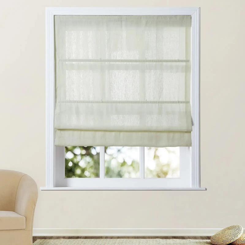 Patti Belgian Linen Roman Blind Cordless