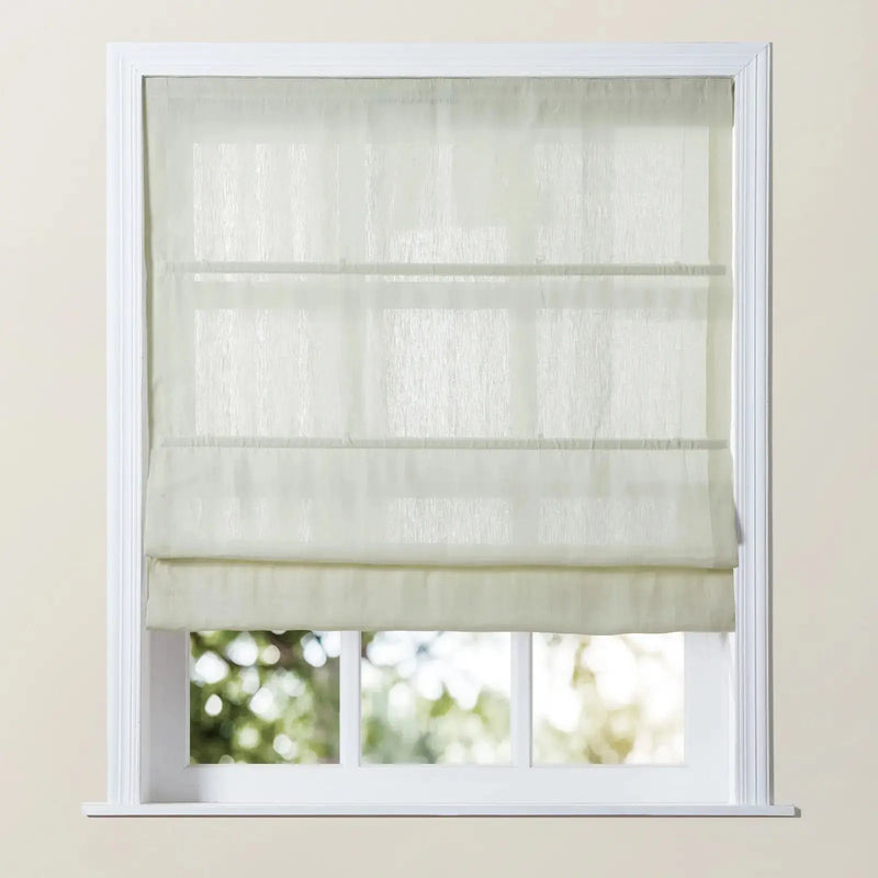 Patti Belgian Linen Roman Blind Cordless