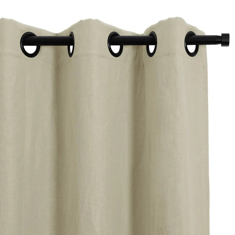 Patti Premium Belgian Linen Eyelet Curtains
