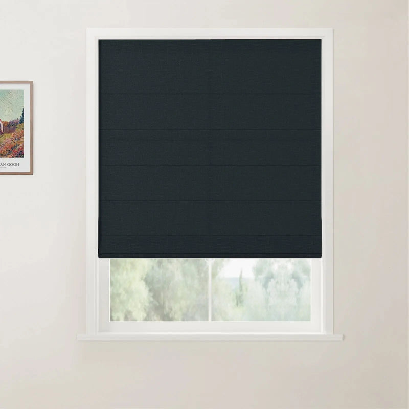 Patti Belgian Linen Flat Fold Roman Blind Cordless