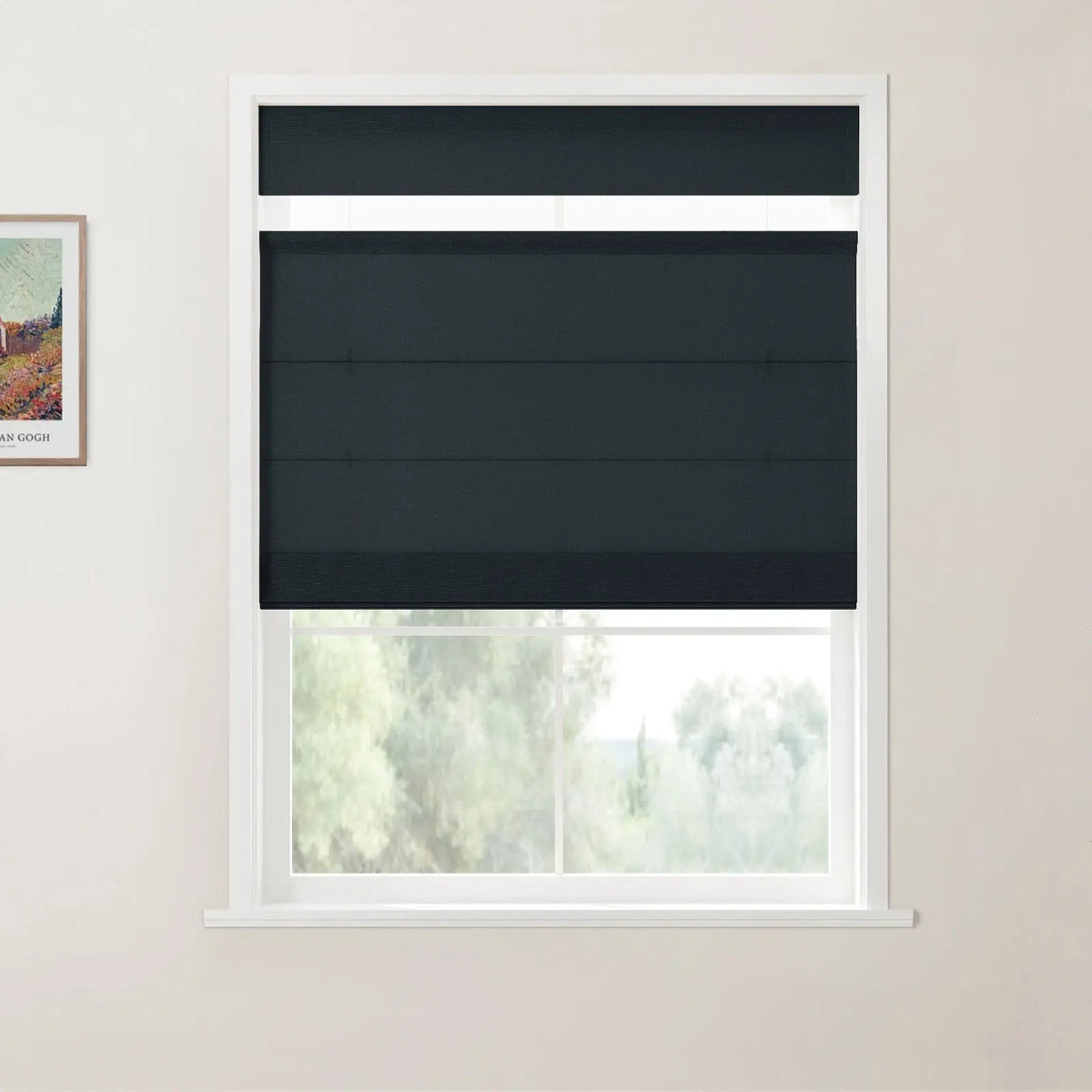 Patti Belgian Linen Top Down Bottom Up Roman Blind Cordless