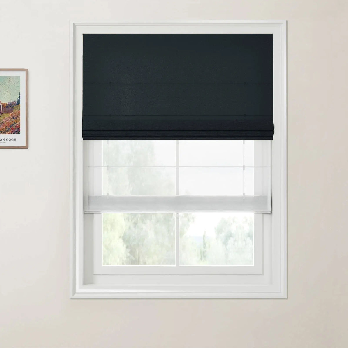 Patti Linen Day Night Roman Blind Cordless