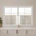 Custom Cafe Curtains Pleated