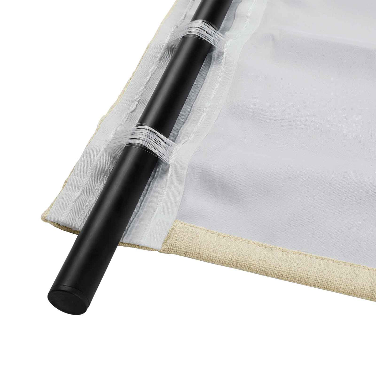 Kyla Lightweight Faux Linen Soft Top Curtains