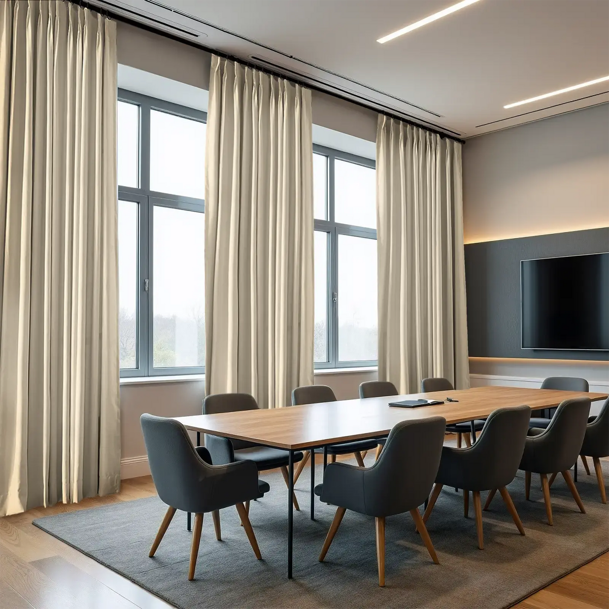 REGAL Flame Retardant Pleated Curtains