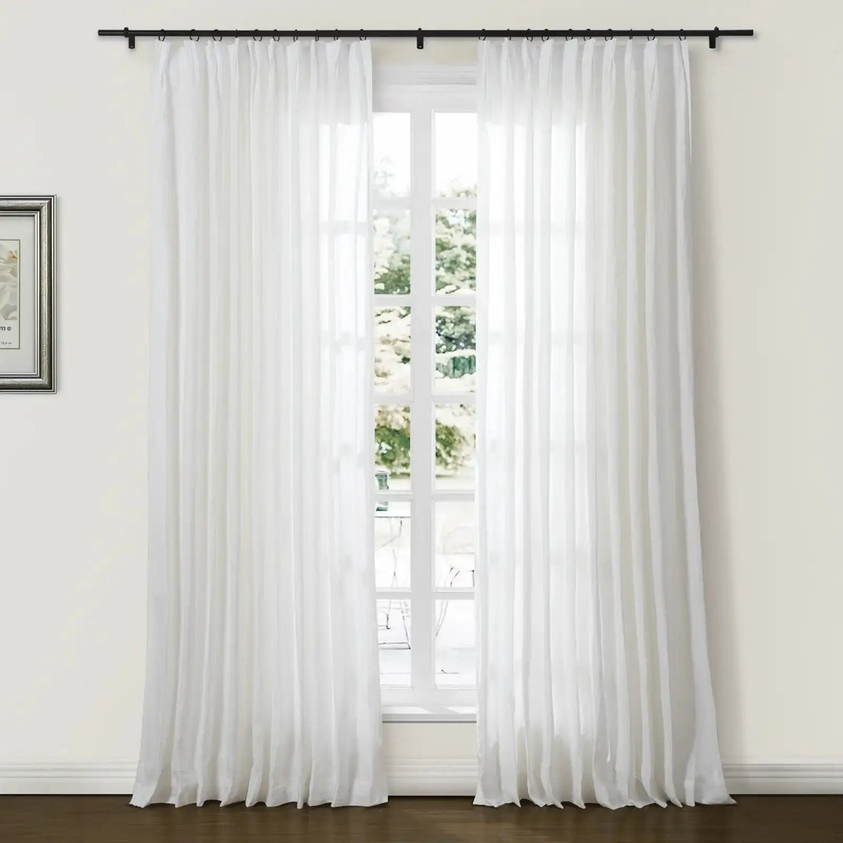 Doris Pure Linen Pleated Curtains