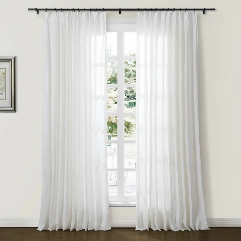 Doris Pure Linen Pleated Curtains