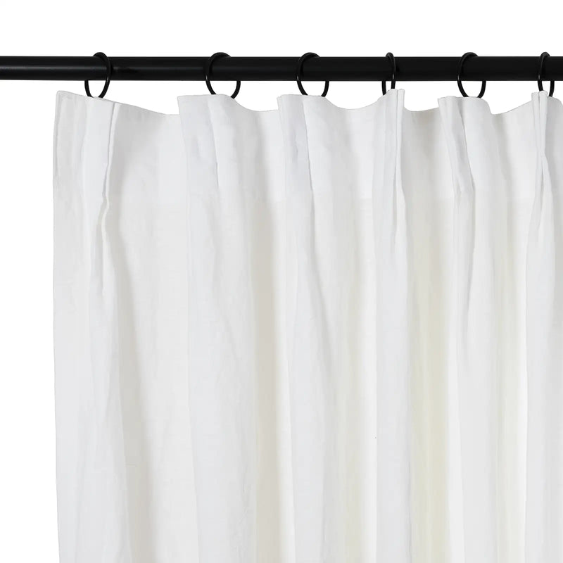 Doris Pure Linen Soft Top Curtains