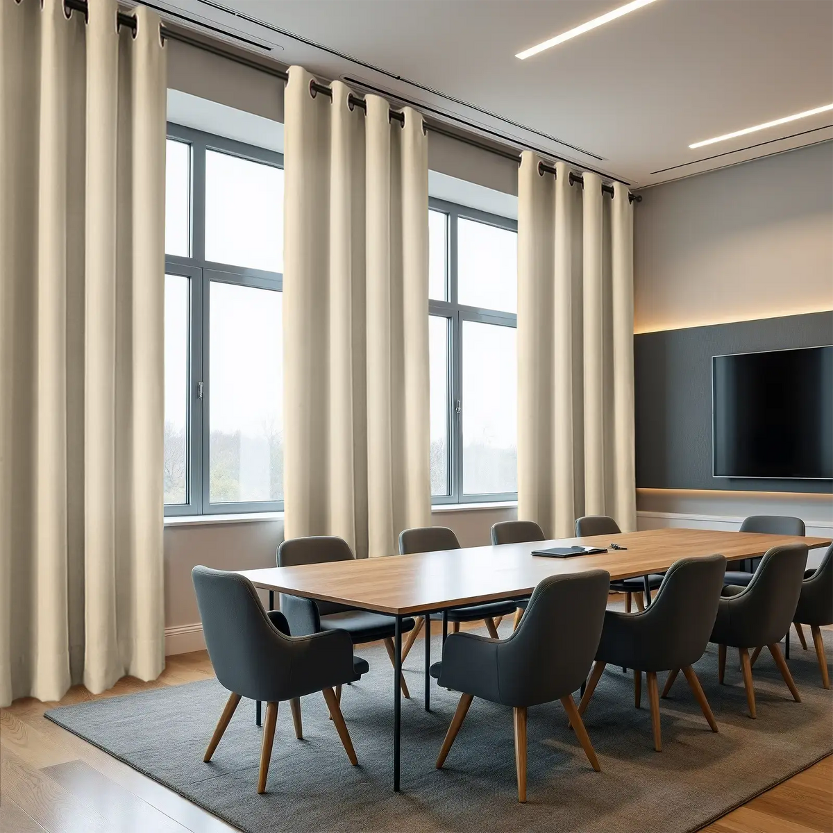 REGAL Flame Retardant Eyelet Curtains