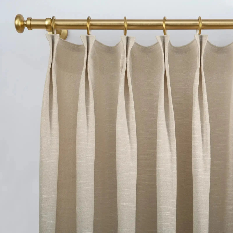 Jawara Textured Linen Cotton Pleated Curtains