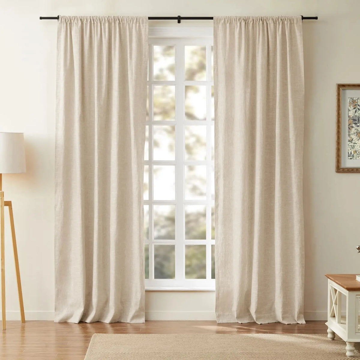 Jawara Textured Linen Cotton Soft Top Curtains
