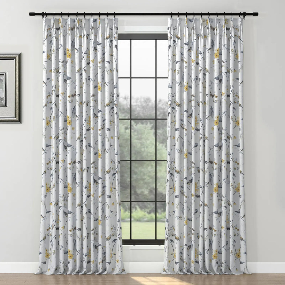 Holly Botanical Boho Pleated Curtains