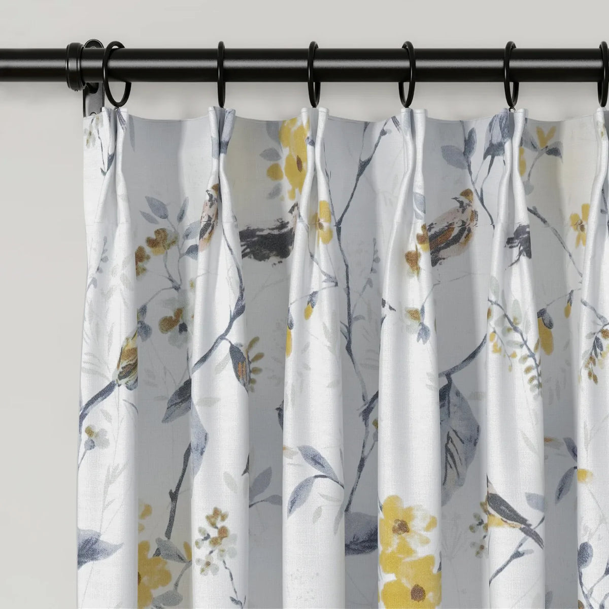 Holly Botanical Boho Pleated Curtains