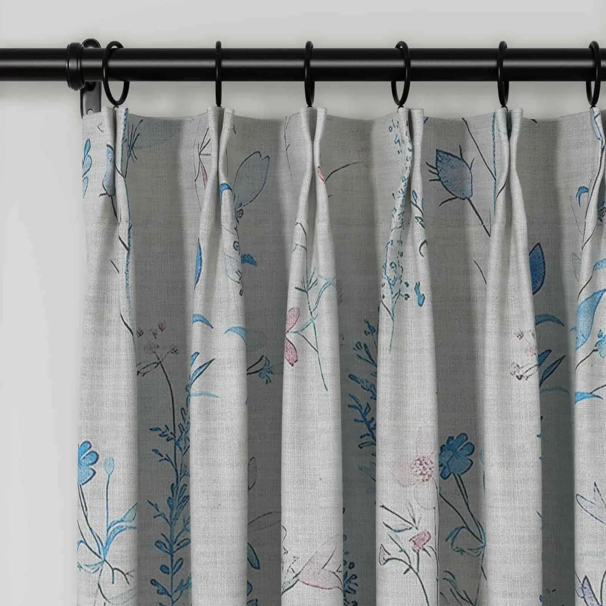 Holly Botanical Boho Pleated Curtains