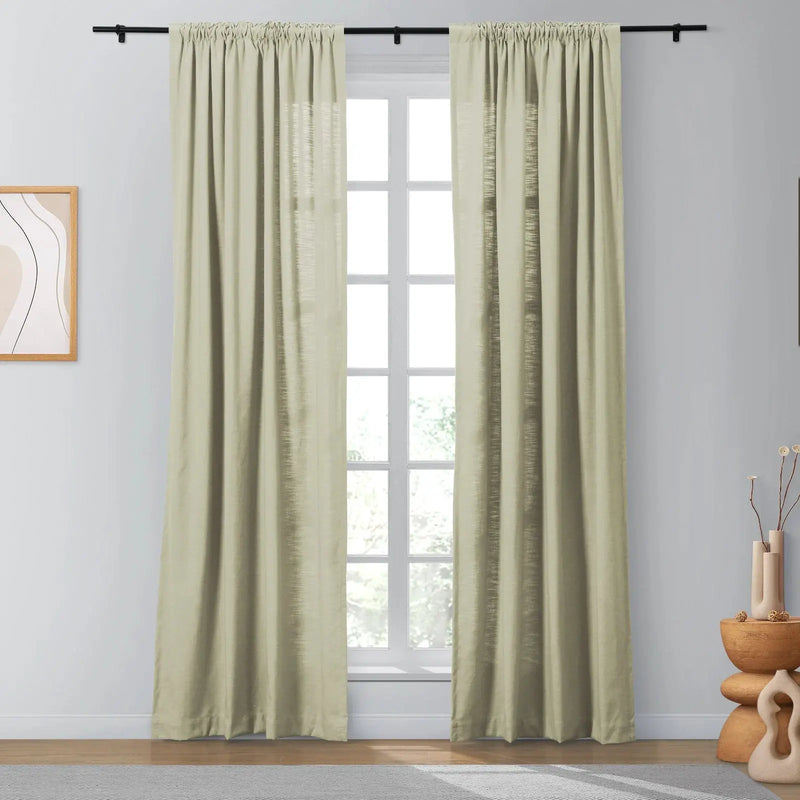 Isabella Heavyweight Cotton Soft Top Curtains