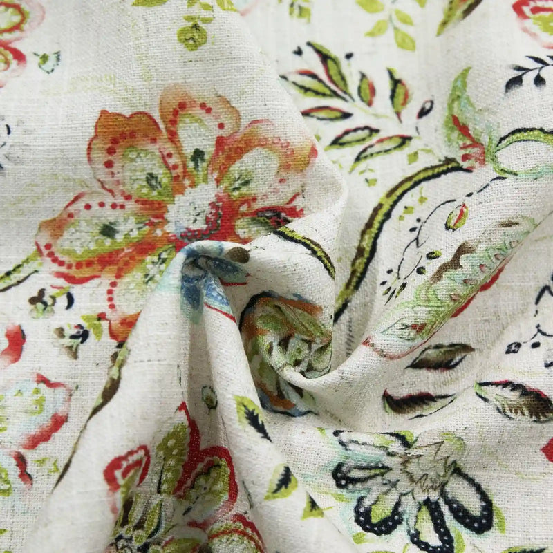 Holly Botanical Boho Pleated Curtains