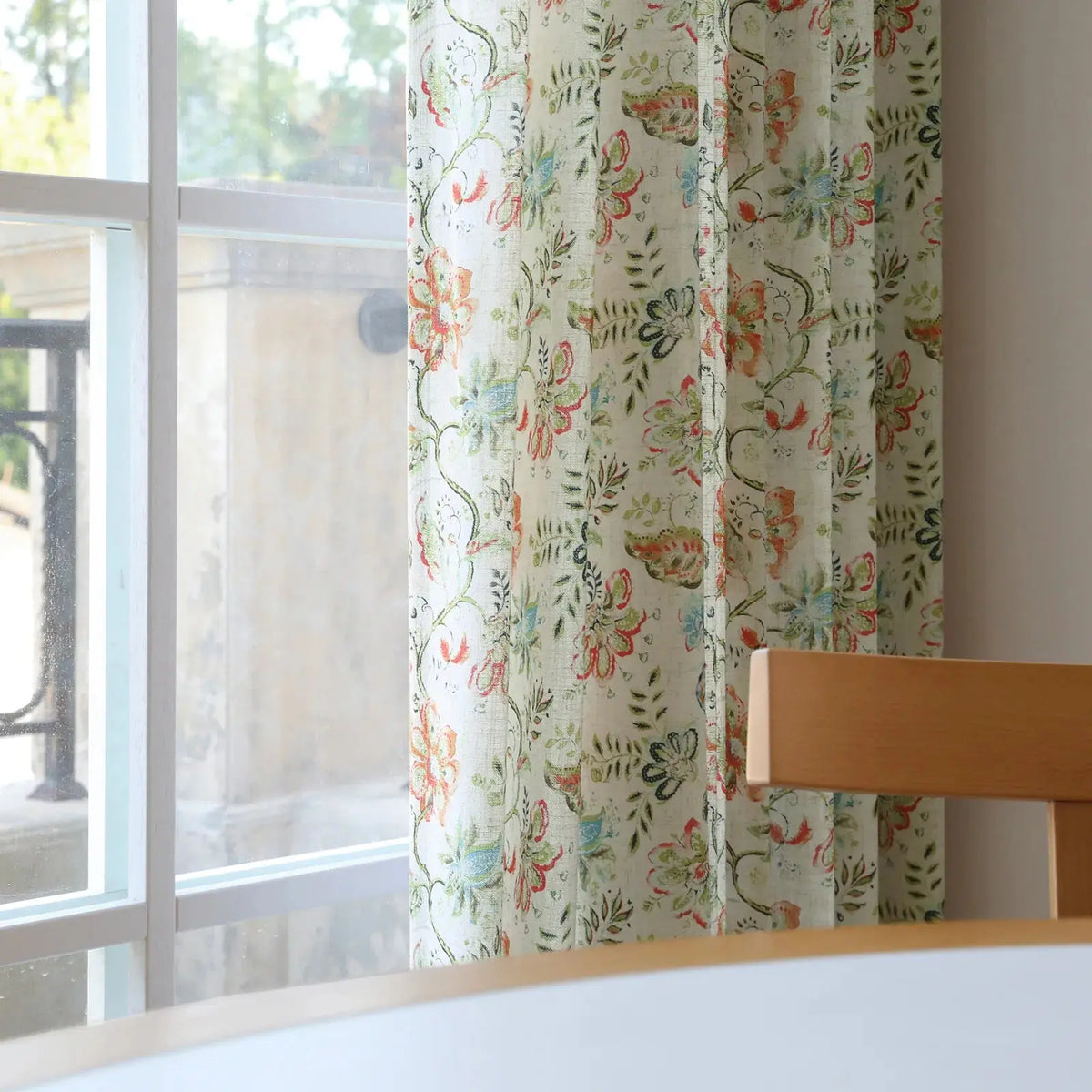 Holly Botanical Boho Pleated Curtains