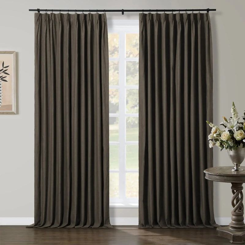 Jawara Textured Linen Cotton Pleated Curtains