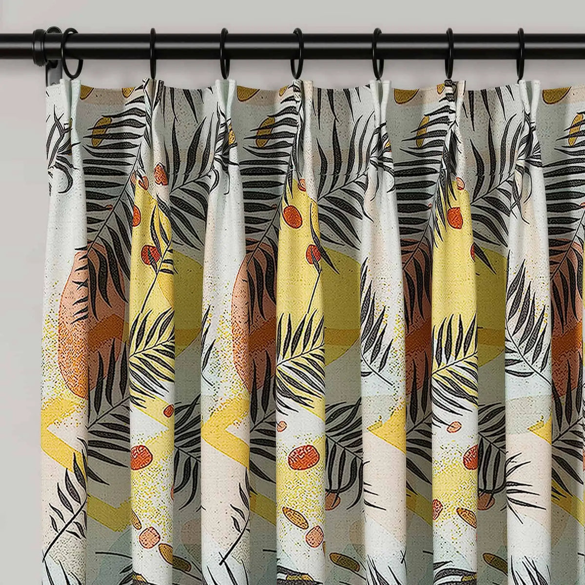 Holly Botanical Boho Pleated Curtains