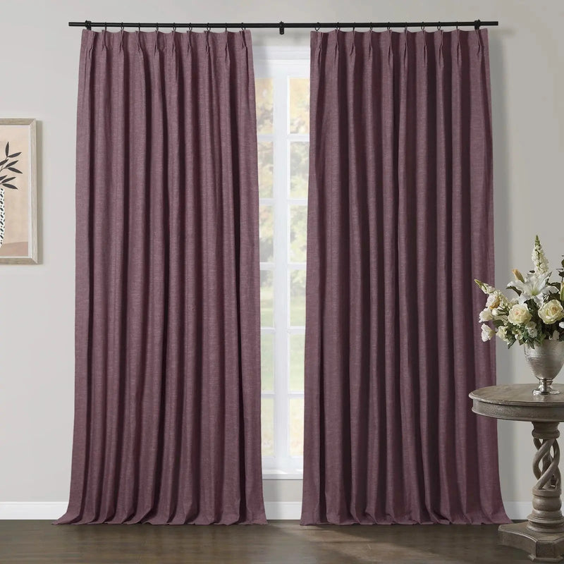 Jawara Textured Linen Cotton Pleated Curtains