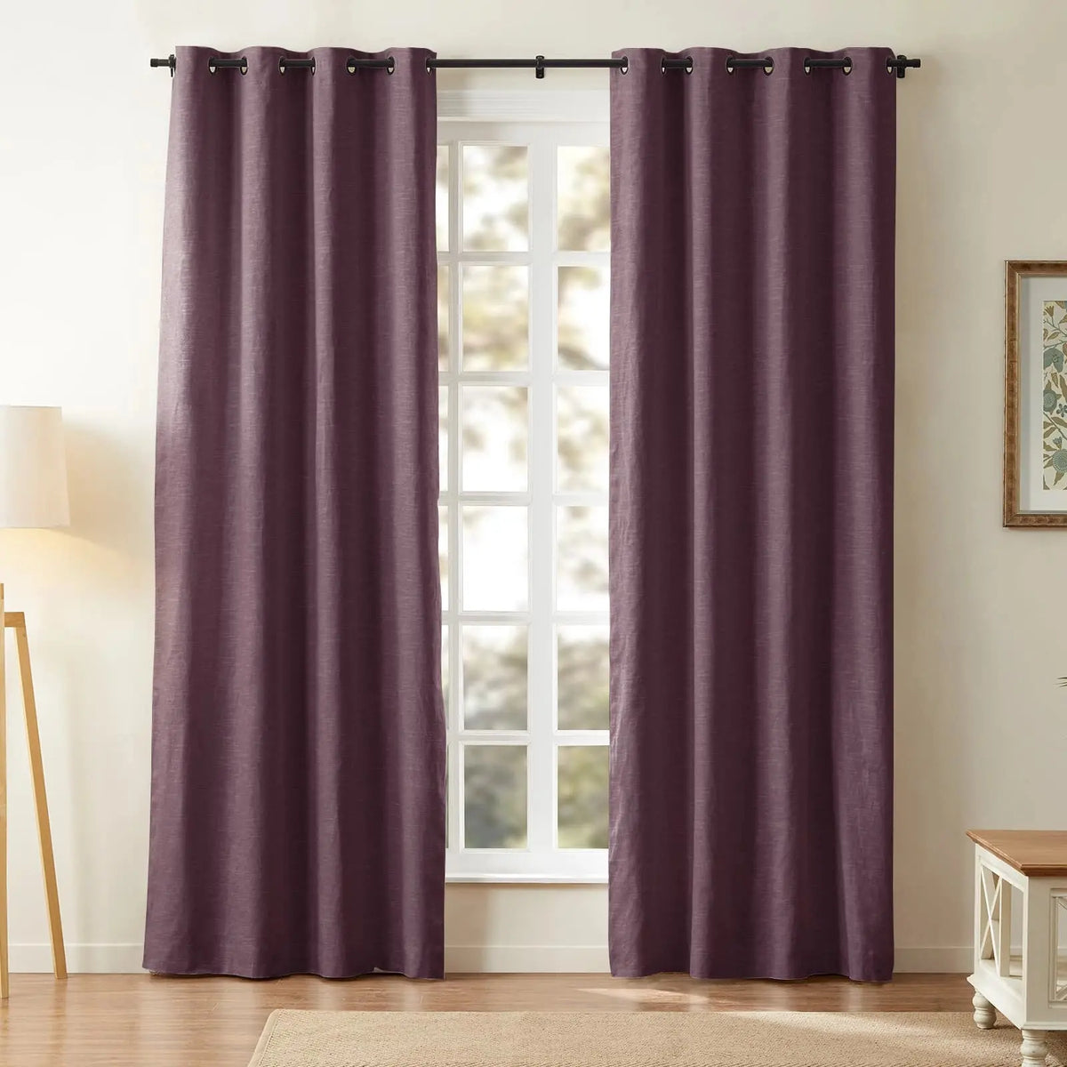 Jawara Textured Linen Cotton Eyelet Curtains