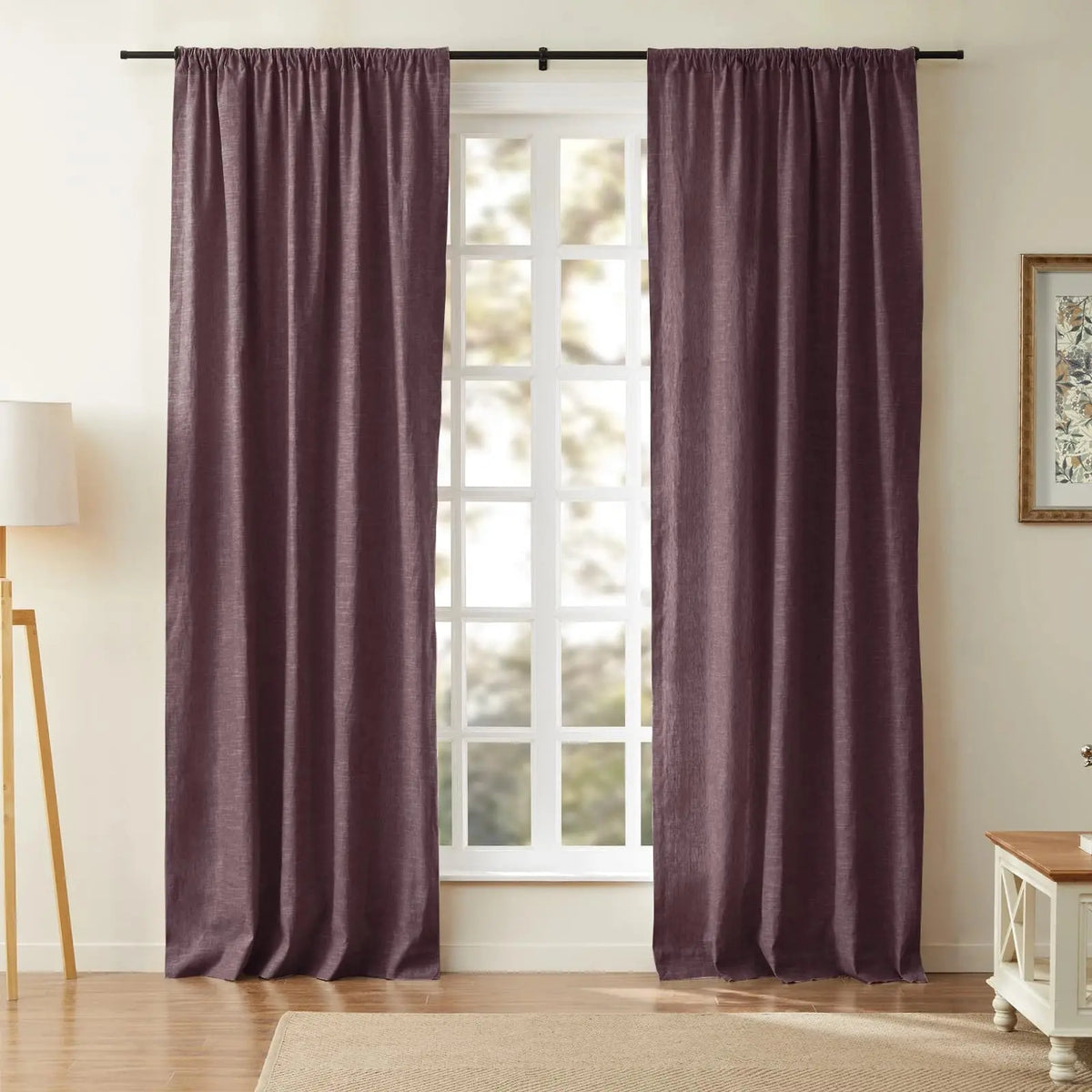 Jawara Textured Linen Cotton Soft Top Curtains