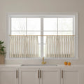 Celia Striped Plaid Café Curtains